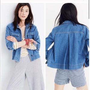 Madewell denim swing jacket